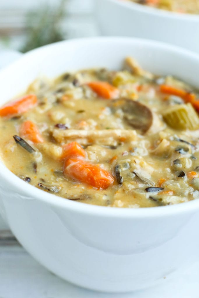 Leftover Turkey and Wild Rice Soup - Happy Healthy Mama