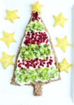 Christmas tree dessert pizza