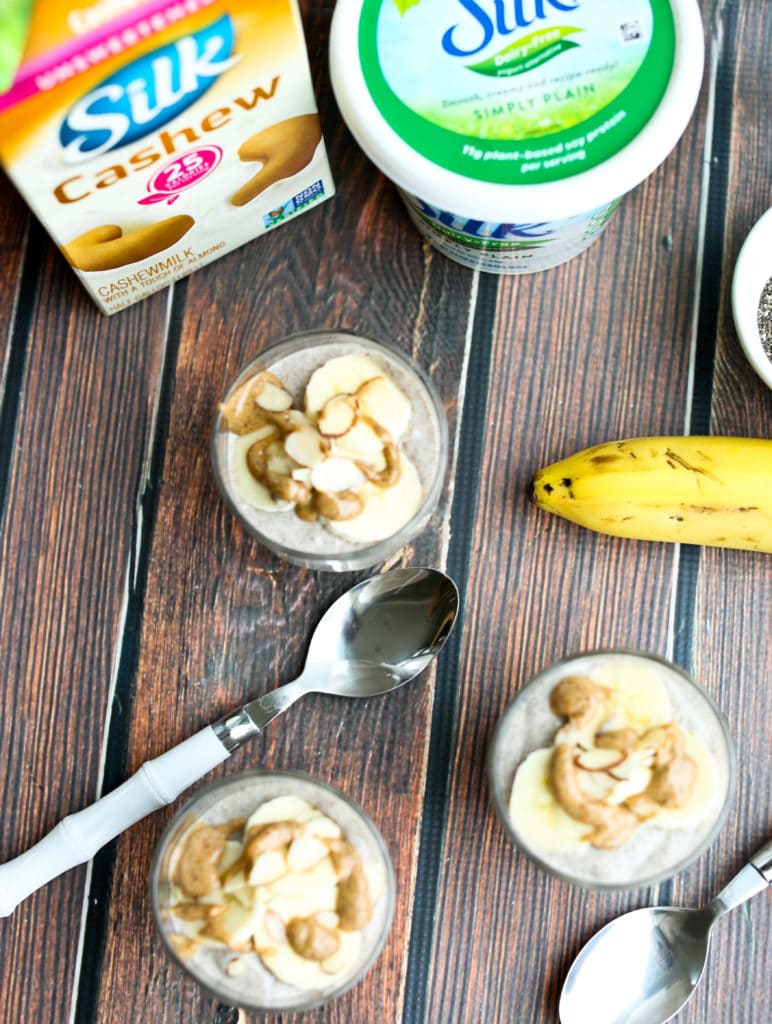 Banana Almond Chia Seed Pudding
