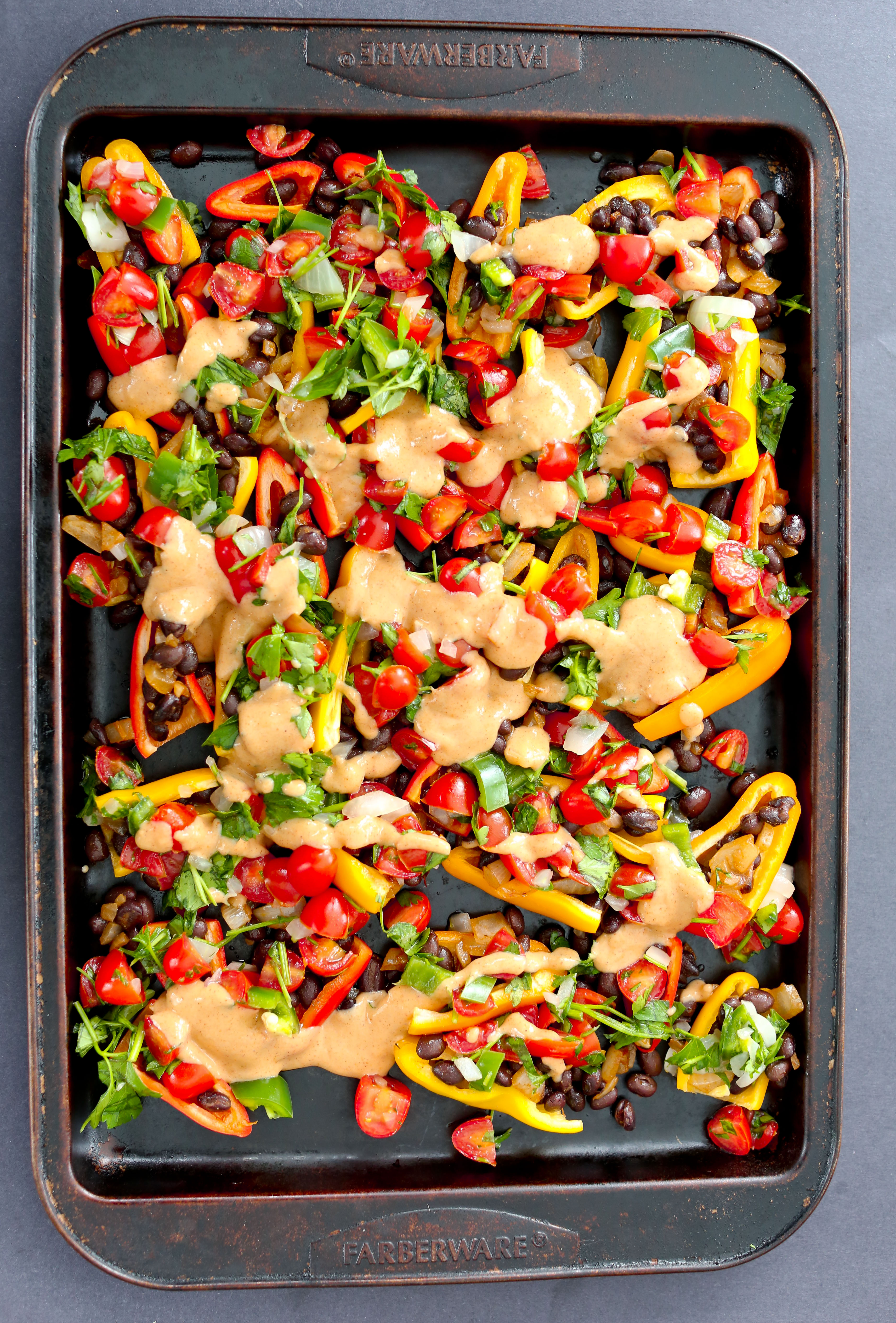 Healthy Mini Bell Pepper Nachos (vegan and gluten-free)