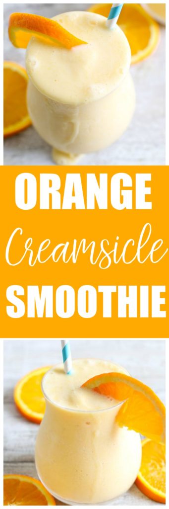 Dairy-Free Orange Creamsicle Smoothie. Healthy vegan and gluten-free snack or dessert recipe. The kids love this!