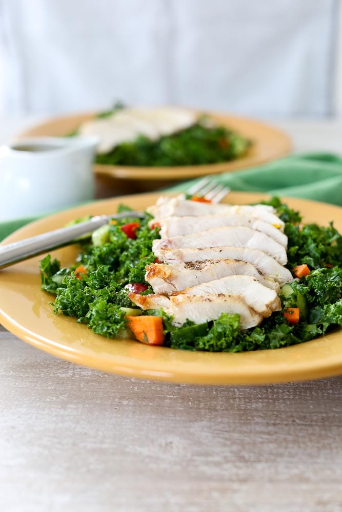The ULTIMATE Chopped Kale Chicken Salad