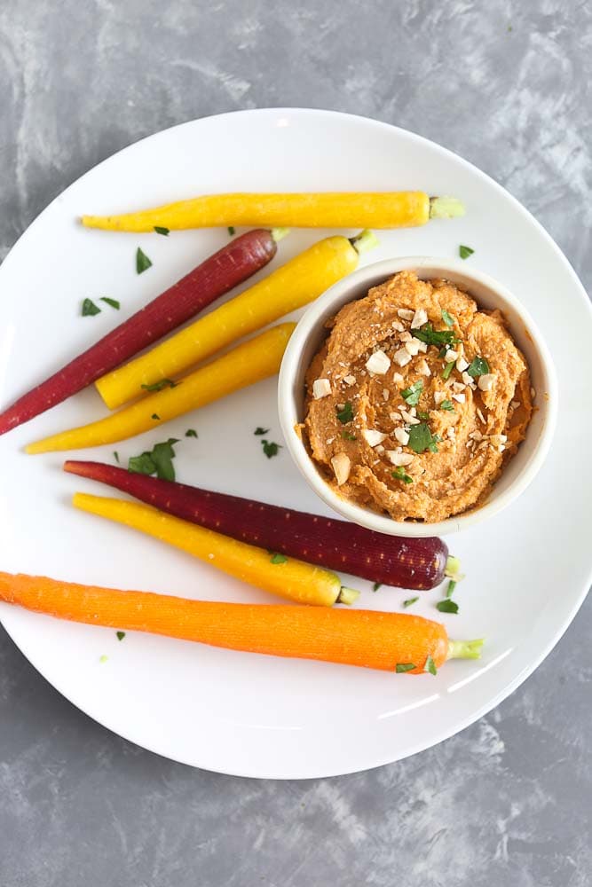 Smoky Sun-dried Tomato Cashew Dip panned out