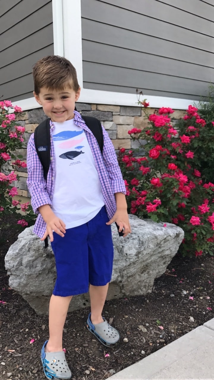 Luke on his last day of Pre K