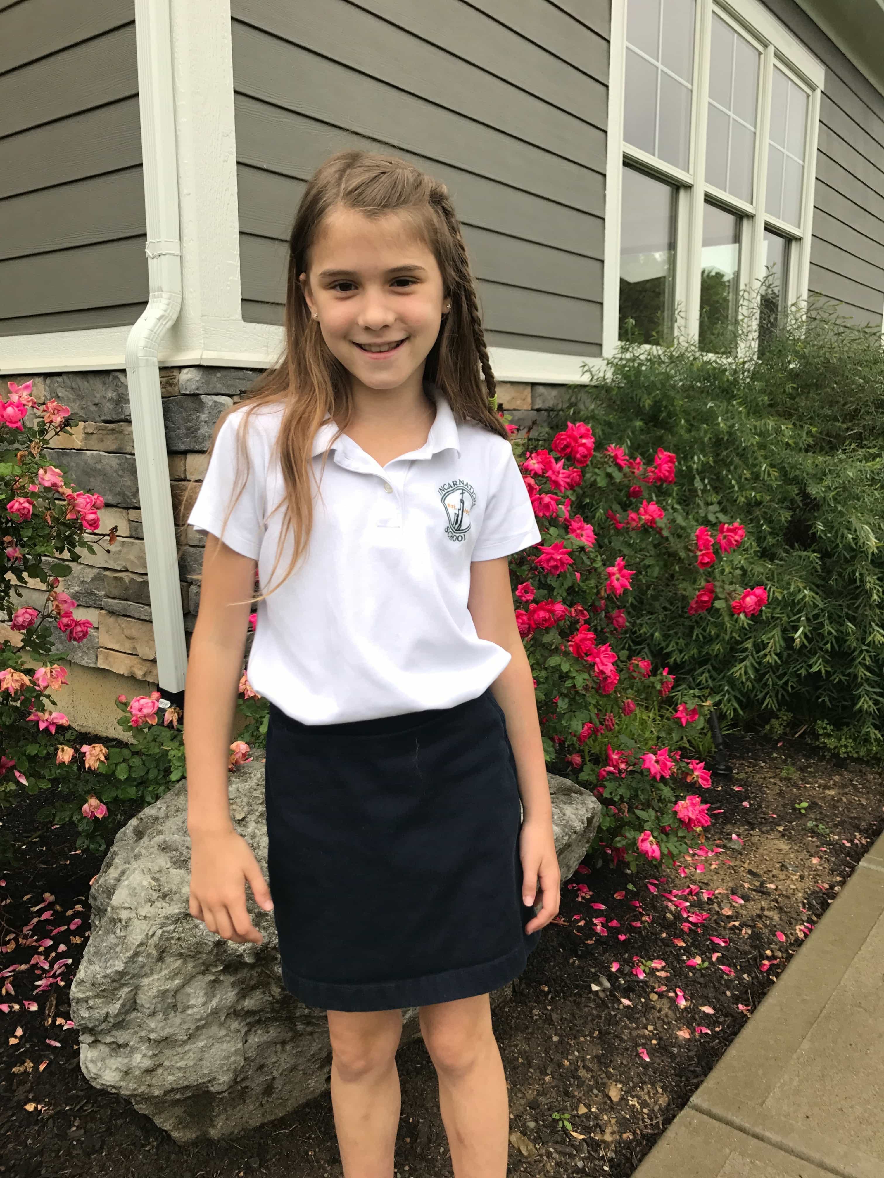 Meghan on her last day of 2nd grade