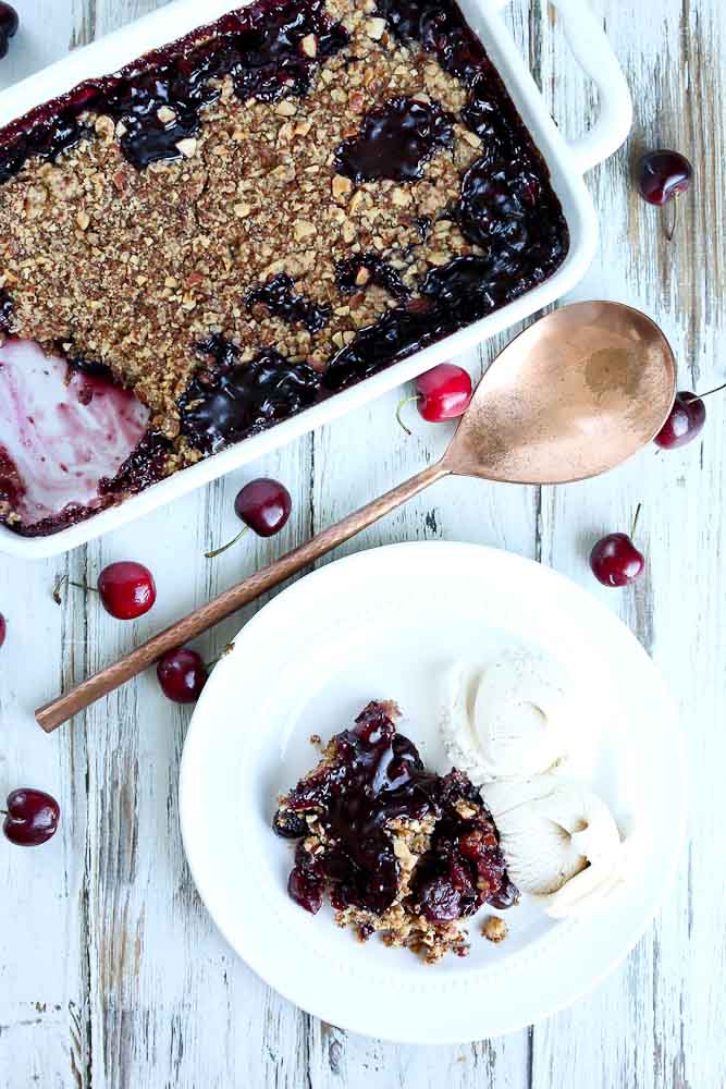 Fresh Cherry Crumble Recipe