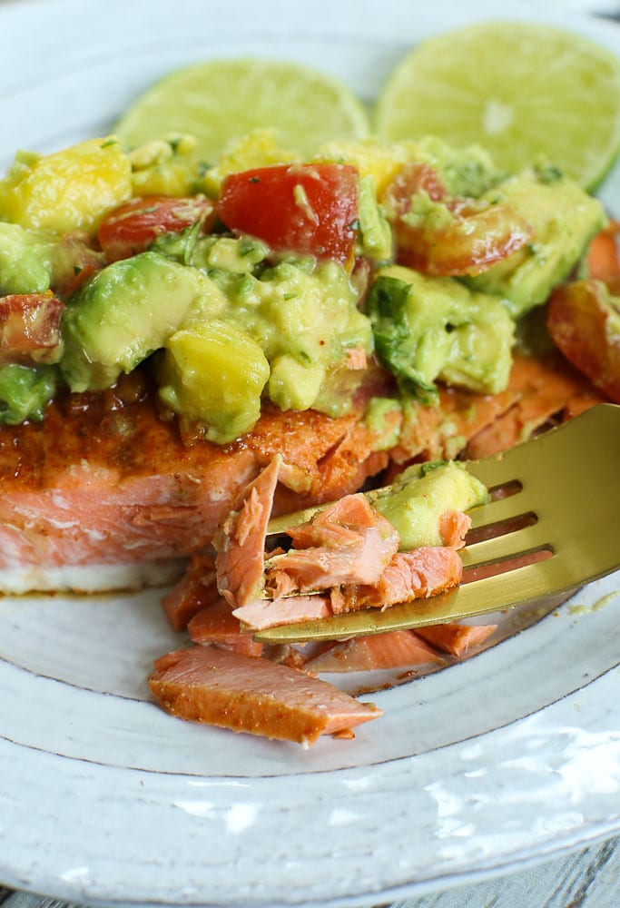 Chili Lime Baked Salmon Recipe - Happy Healthy Mama