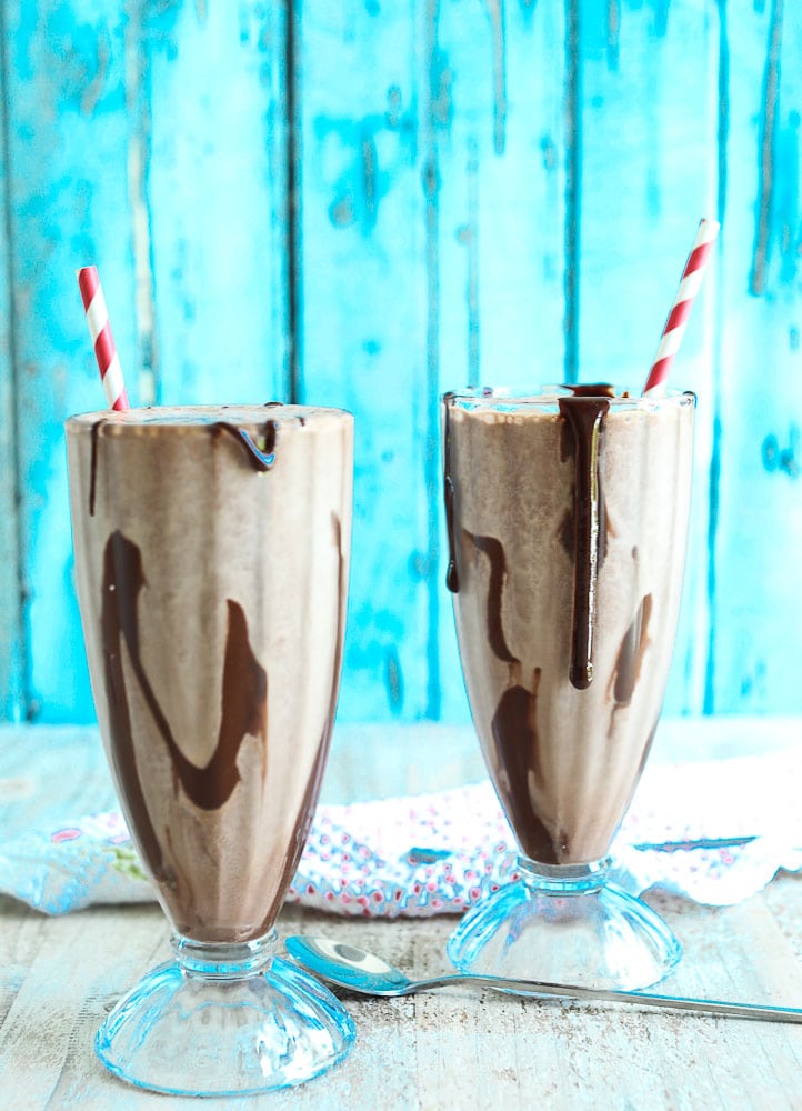 Low Calorie Chocolate Lovers chocolate Milkshake recipe with Low Cow Ice Cream #healthyrecipes #milkshake #icecream #lowsugar 