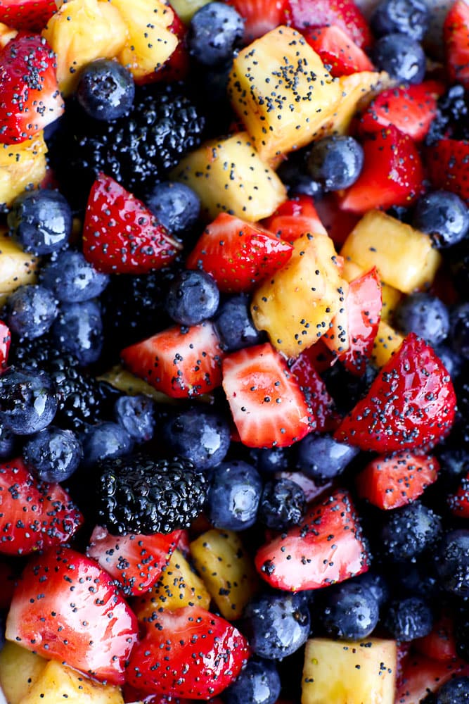 just the fruit of the Summer Fruit Salad recipe