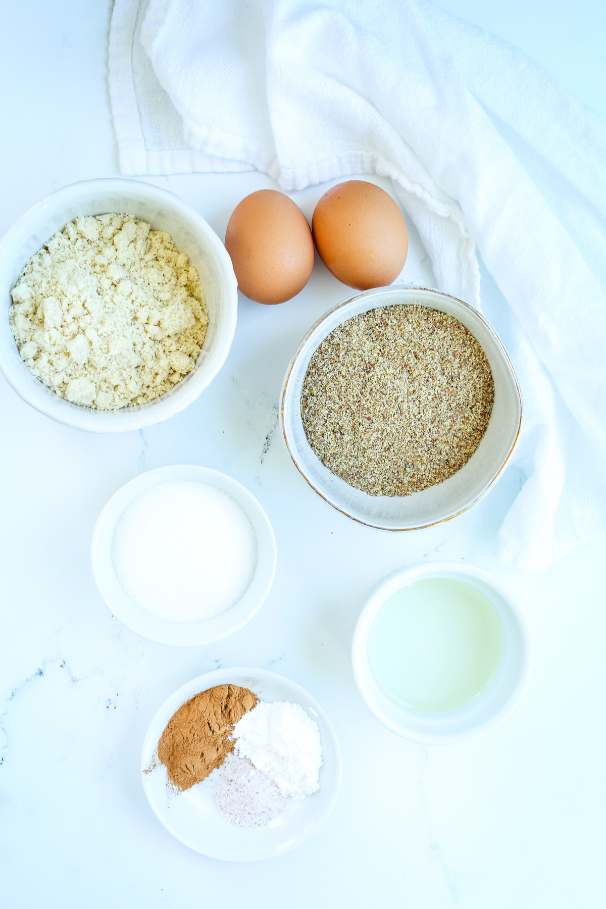 ingredients for flaxseed cookies