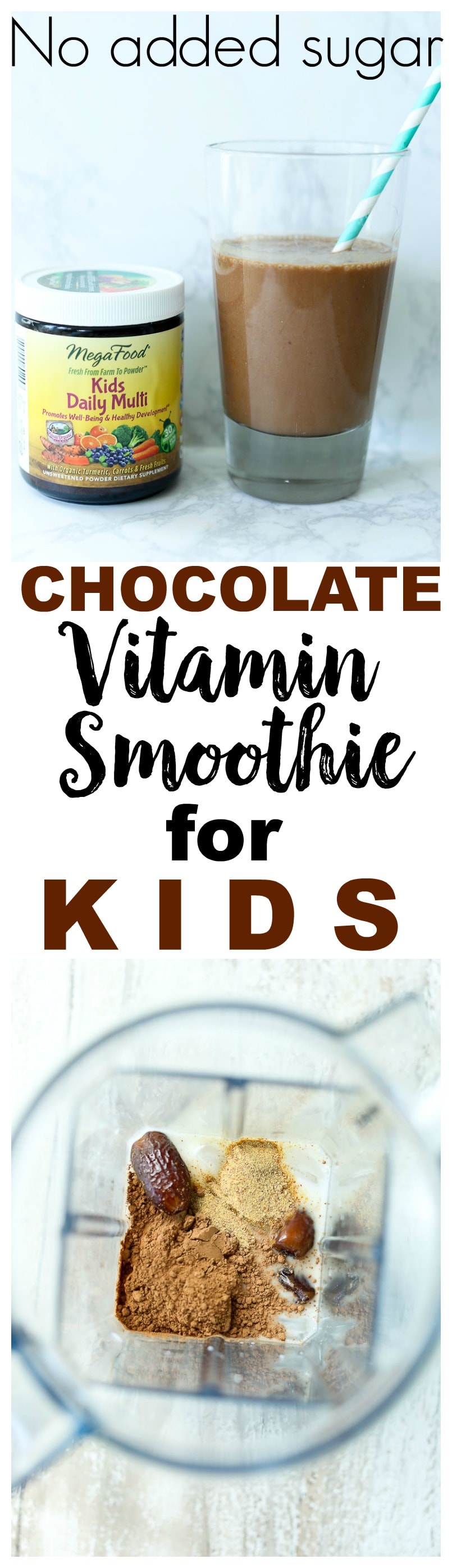 MegaFood Kids Daily Multi Review Chocolate Vitamin Smoothie for Kids