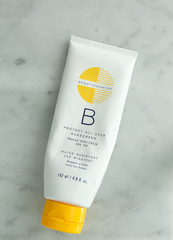 Beautycounter favorite products--natural sunscreen