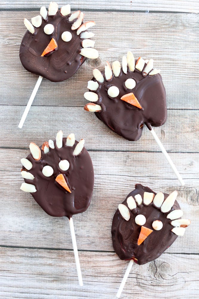 Chocolate Covered Apple Turkey Pops