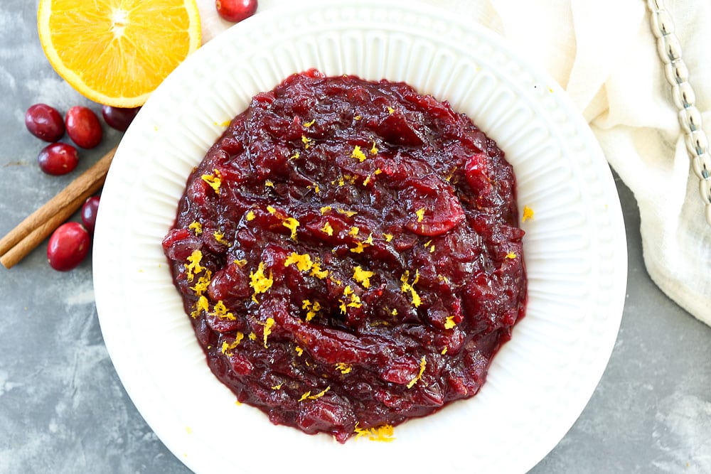 Homemade Cranberry Sauce 4 Ways-Maple Orange Cranberry Sauce