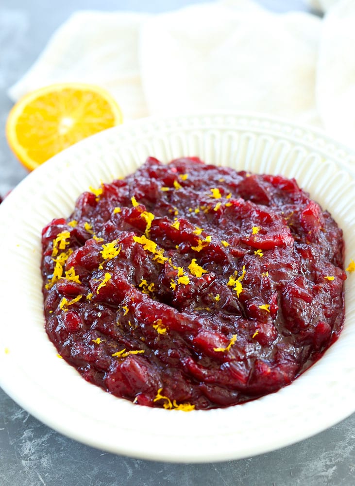 Homemade Cranberry Sauce 4 Ways: Orange Maple Cranberry Sauce