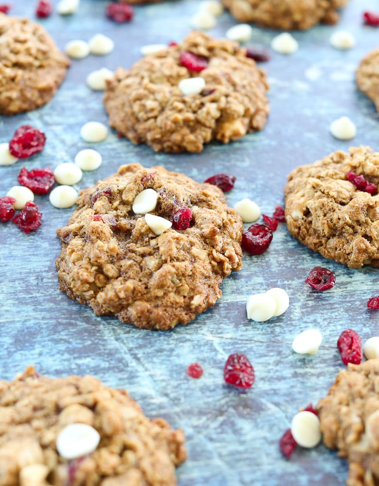Cranberry White Chocolate Chip Oatmeal Cookies recipe
