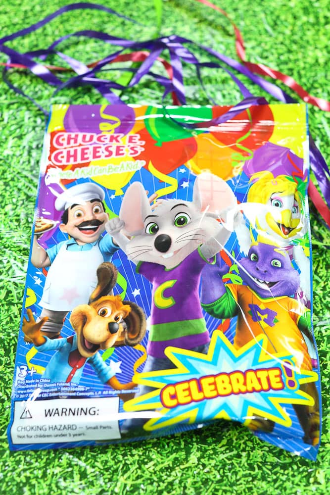 Luke's 6th Birthday Party at Chuck E Cheese's-goody bags