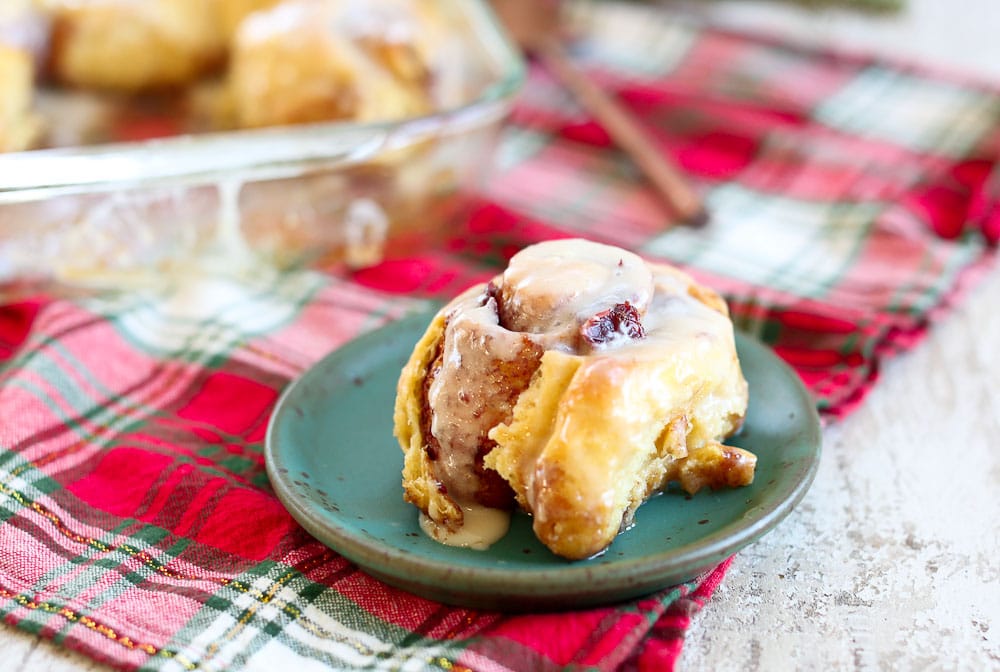 Overnight Cranberry Cinnamon Rolls
