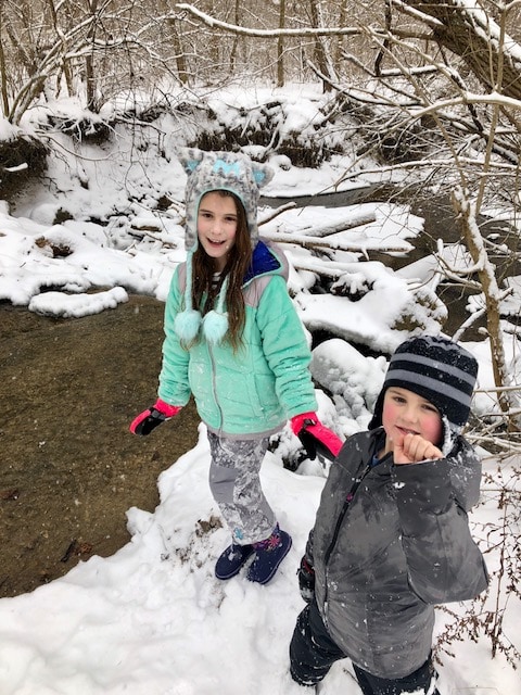 Meghan and Luke in the snow