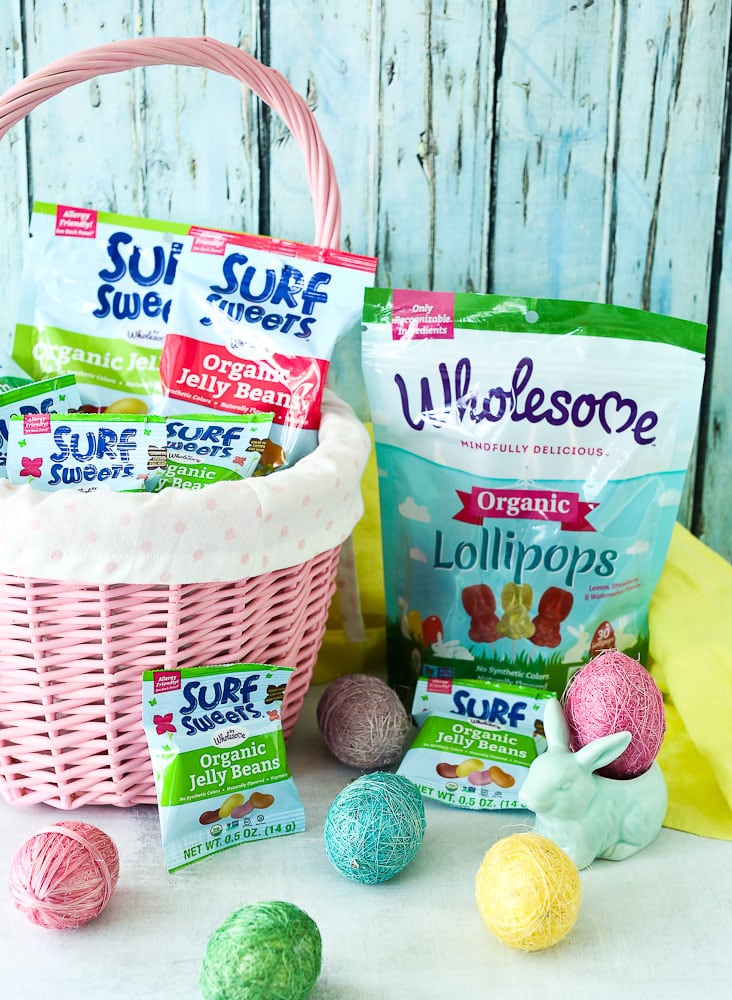 Easter Scavenger Hunt free printable with clues Easter basket with organic healthy candy