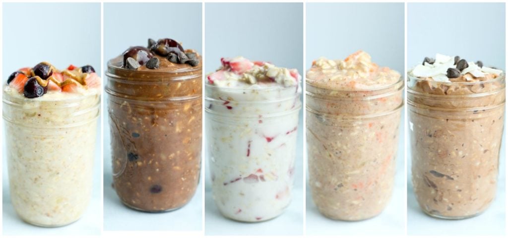 Overnight Oats Recipes 5 healthy overnight oats recipes in jars