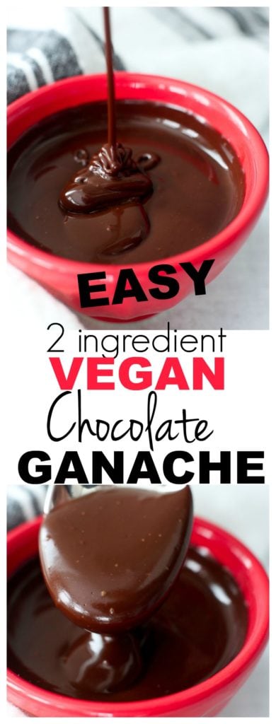 Vegan Chocolate Ganache Recipe #vegan #chocolate #frosting #dairyfree #healthy #paleo