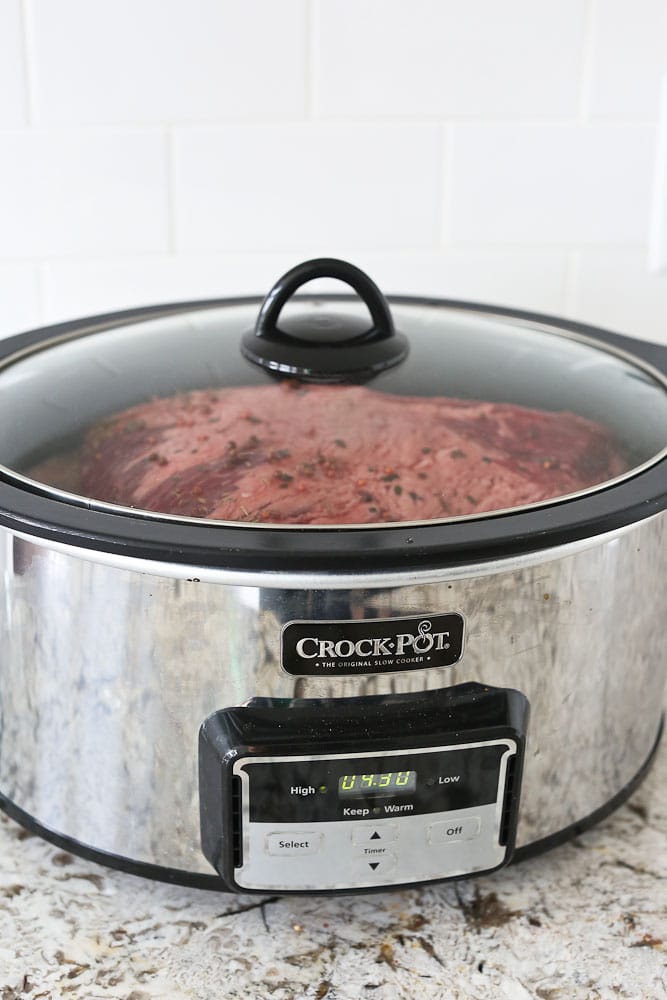 Corned Beef and Cabbage slow cooker recipe in the crockpot