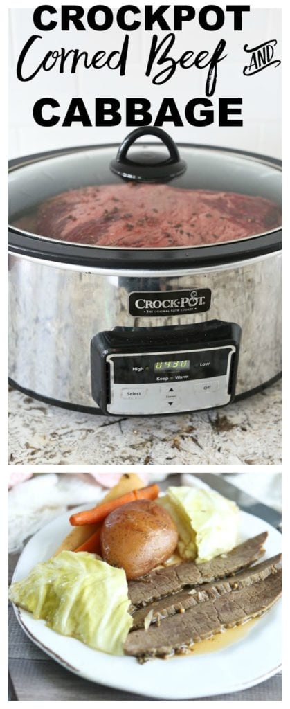 Corned Beef and Cabbage #slowcooker #crockpot #recipe #stpatricksday #easy 