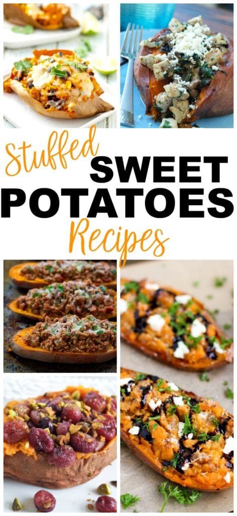 Sweet Potatoes Recipes Stuffed Sweet Potatoes #sweetpotatoes #stuffed #dinner #healthy