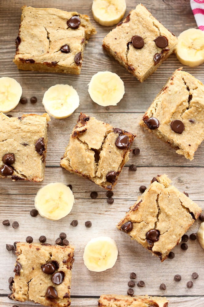 Banana Chocolate Chip Blondie recipe