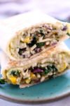 Hummus Veggie Wrap recipe close up