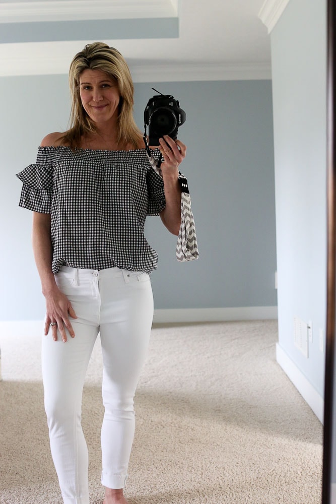 Stitch Fix Spring 2018 Laju Janero Ruffle Sleeve Cotton Top