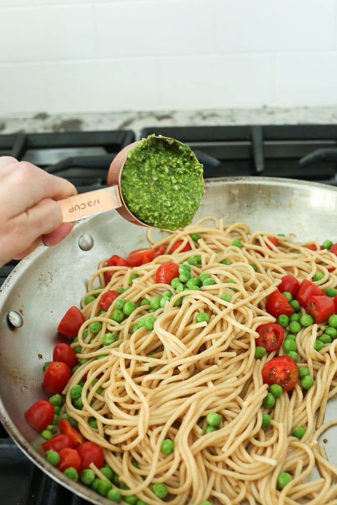 Arugula Pesto Pasta instructions