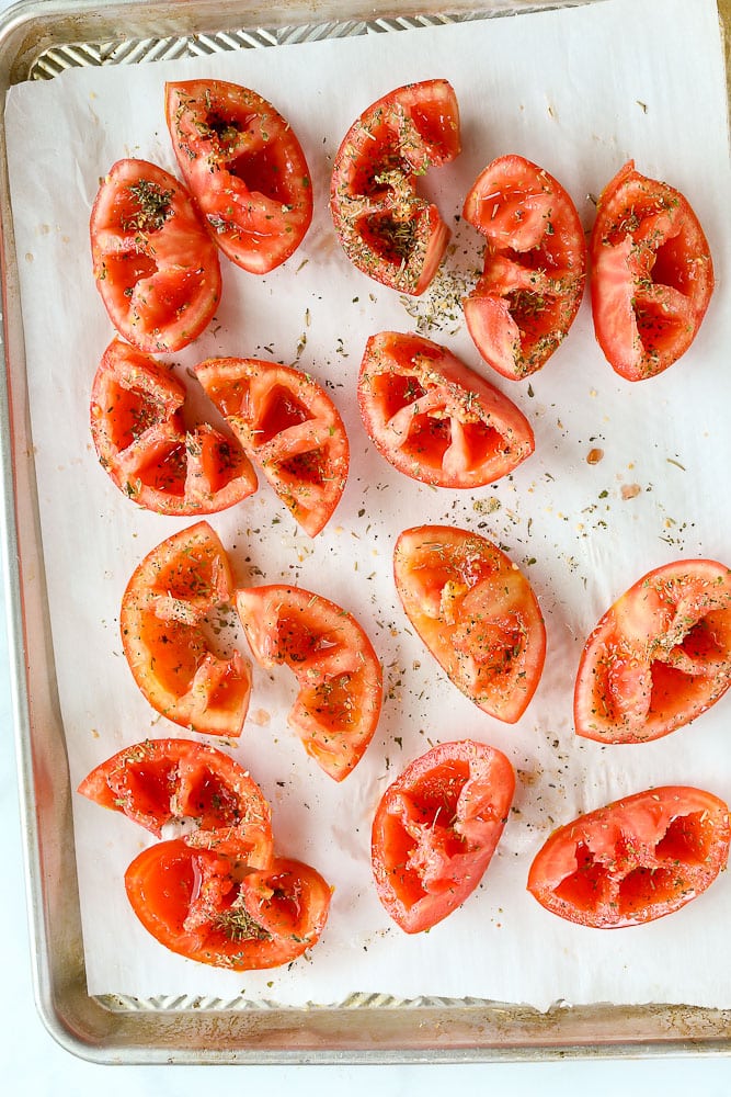 How to make Roasted Tomatoes in the oven before shot