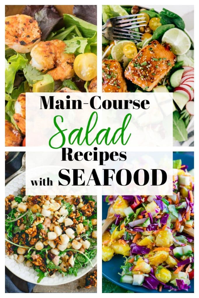 Salad Recipes with Seafood #salmon #shrimp #scallops #seafood #healthy #maindish #healthy #recipes #easy 