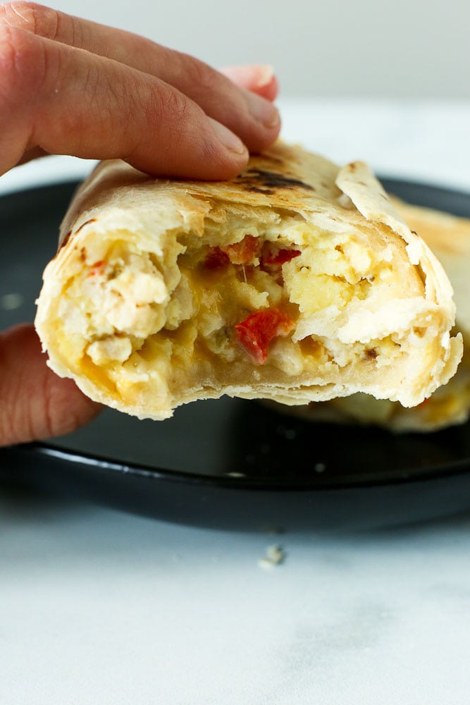 healthy portable breakfast burritos recipe