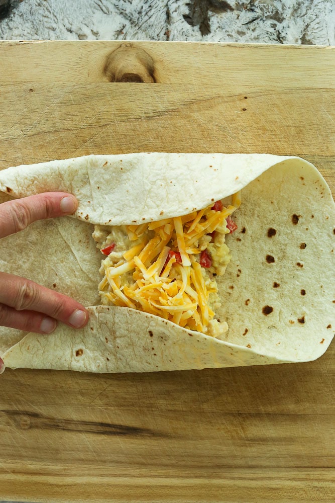 How to fold a breakfast burrito