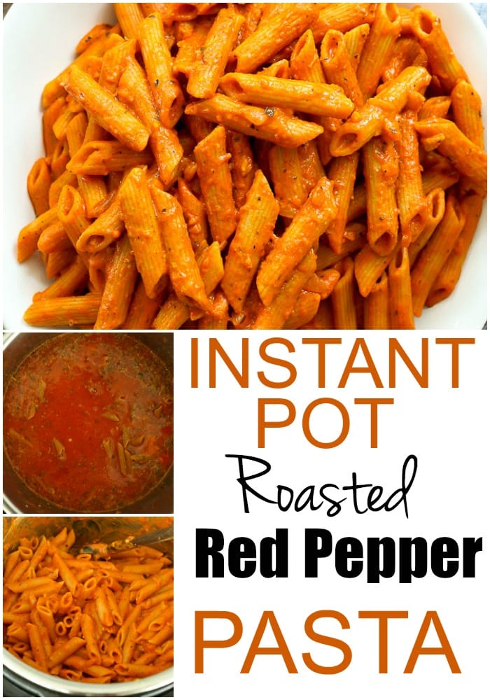 This Instant Pot Pasta is a healthy and easy weeknight dinner the whole family loves! #pasta #vegetarian #dinner #weeknightdinner #easy #healthy #instantpot #recipes