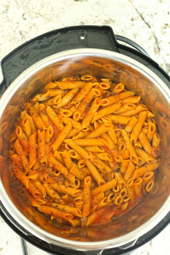 Instant Pot Pasta after cooking