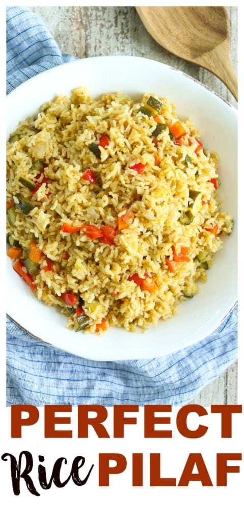Perfect Rice Pilaf Perfect Rice Pilaf with Vegetables - Happy Healthy Mama
