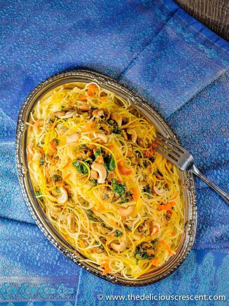 Spaghetti Squash Recipes : Spicy Spaghetti Squash Chicken