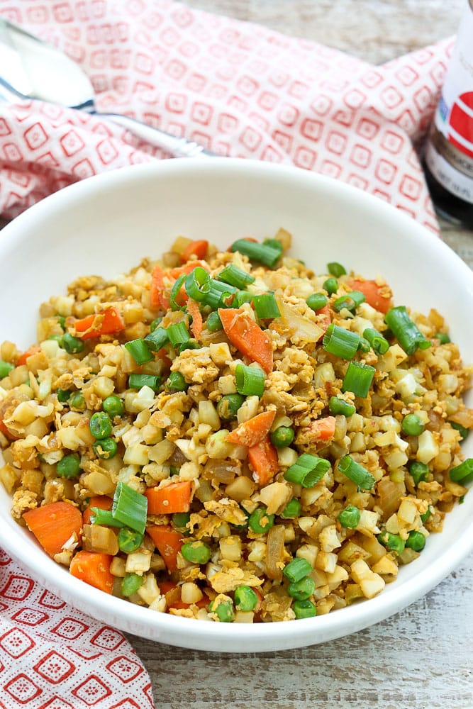 Cauliflower Fried Rice Recipe - Happy Healthy Mama