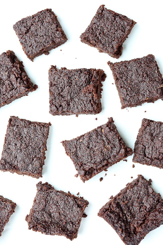 Keto brownies with almond flour vegan and gluten free