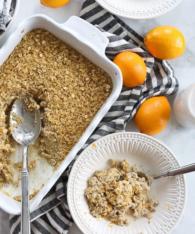 Lemon Poppyseed Baked Oatmeal recipe