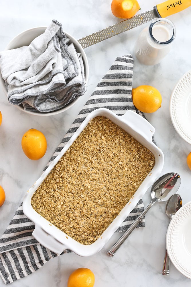 Lemon Poppyseed Baked Oatmeal Recipe