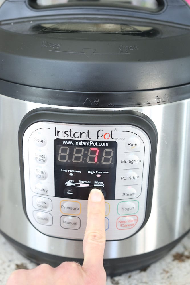 steam setting 7 minutes for Instant Pot Hard Boiled Eggs