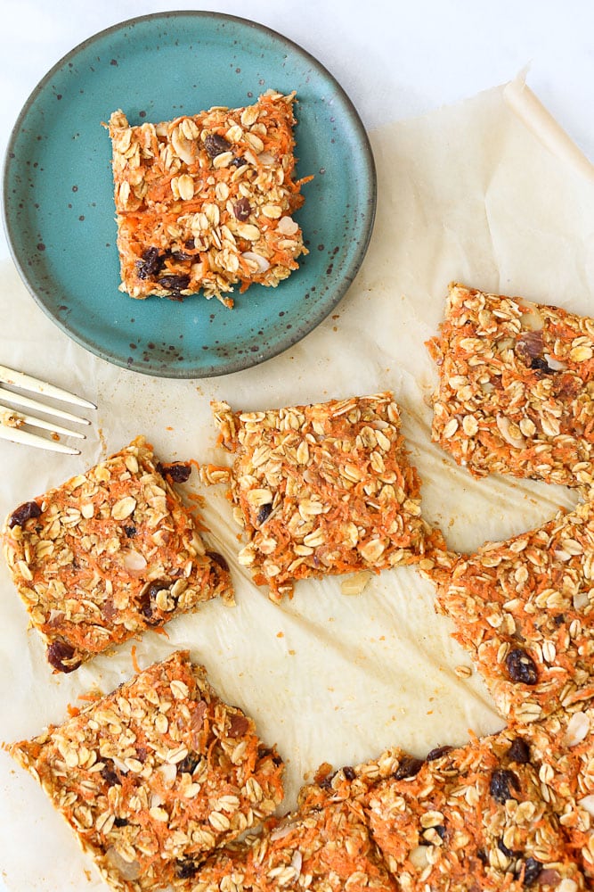 Carrot Oatmeal Breakfast Bars