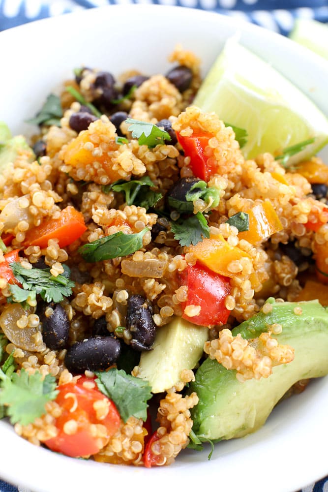 Mexican Quinoa Skillet Dinner - Happy Healthy Mama
