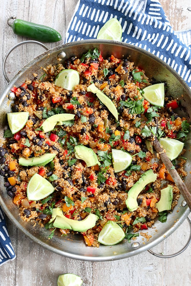 Mexican Quinoa Skillet Dinner - Happy Healthy Mama