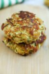 Zucchini Cakes Recipe stacked up